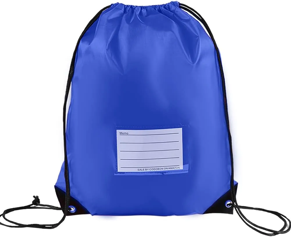 16 Pack Drawstring Bags,Bulk Draw String Backpack, DIY Gym Sports Cinch Bag Sackpack for Women Men, Royal Blue