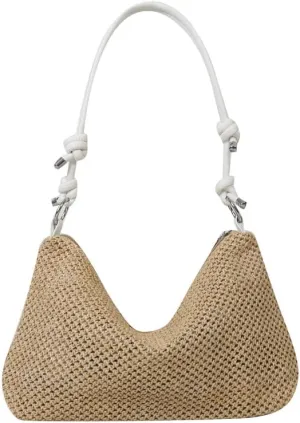 2025 new Straw Clutch Bag Cute Summer Beach Bags For Women Rattan Purses Straw Handbags Small Bucket Bag Travel Crossbody