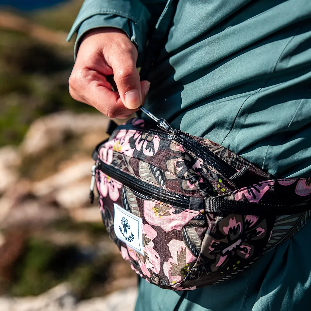 4Monster Hiking Waist Packs Portable with Multi-Pockets Adjustable Belts-Printed Style