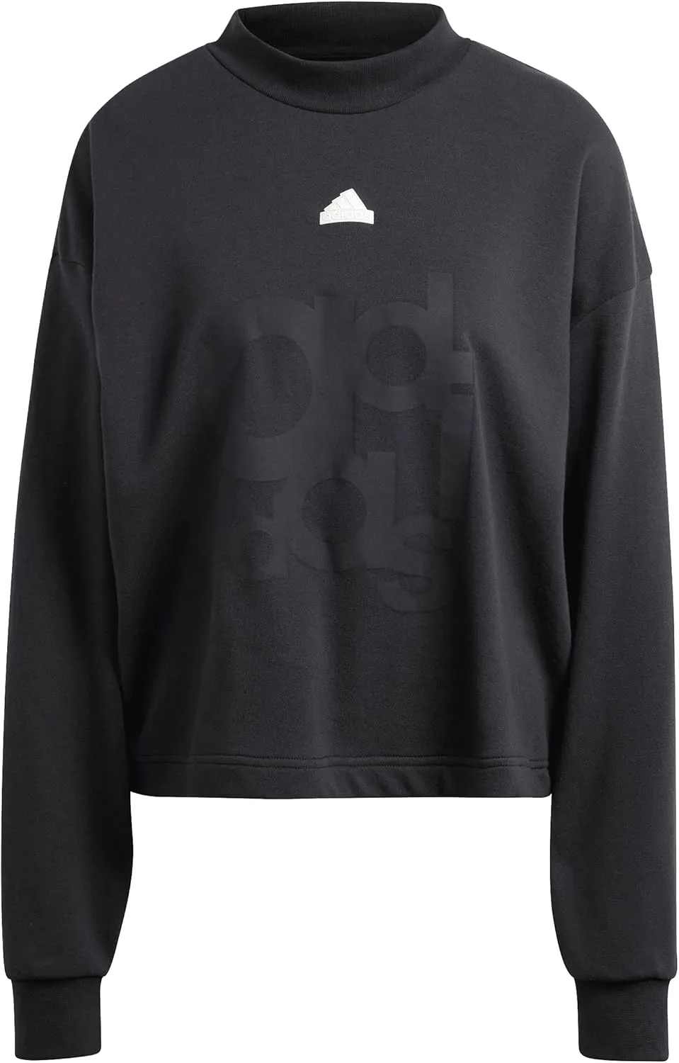 adidas Women's Printed French Terry Loose Sweatshirt