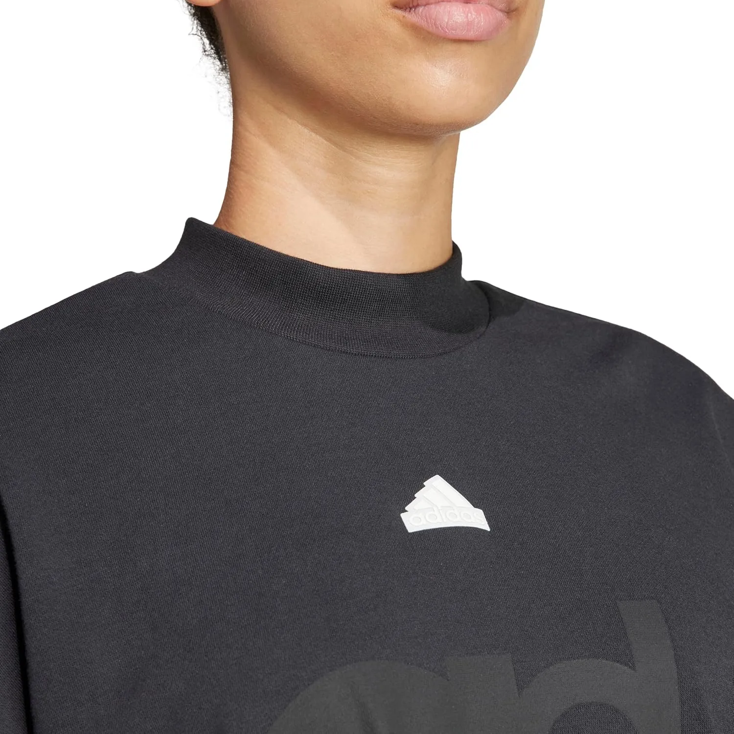 adidas Women's Printed French Terry Loose Sweatshirt
