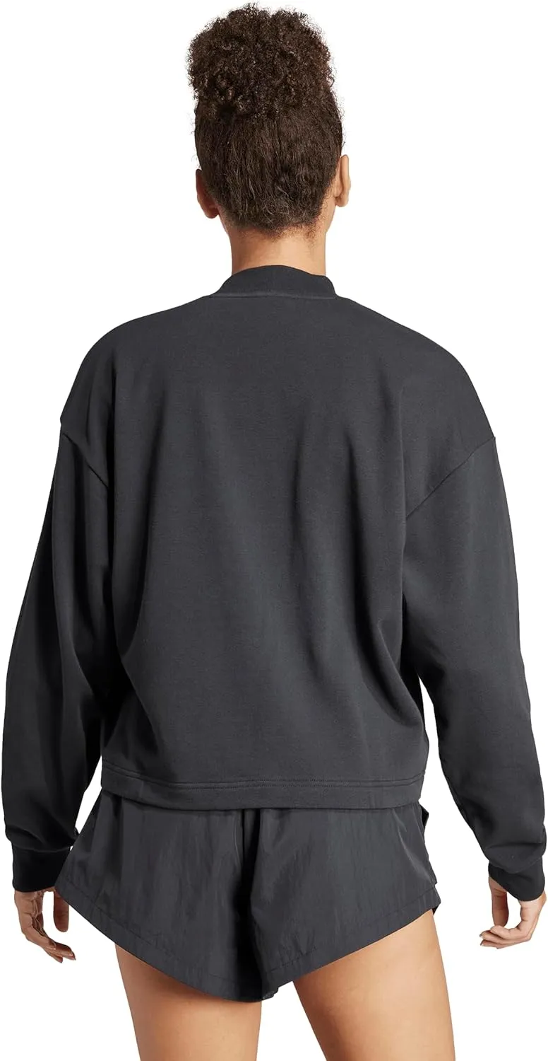 adidas Women's Printed French Terry Loose Sweatshirt