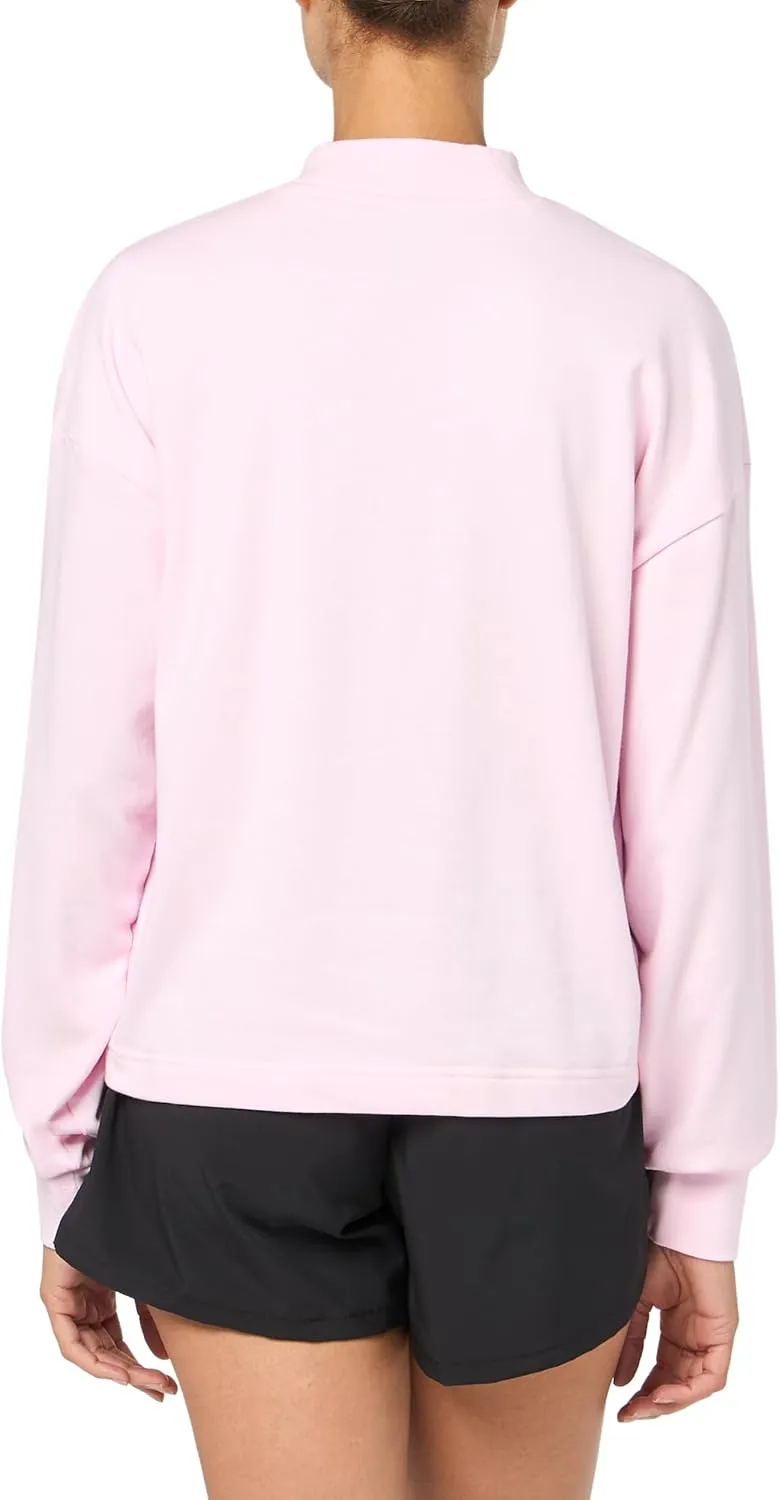 adidas Women's Printed French Terry Loose Sweatshirt