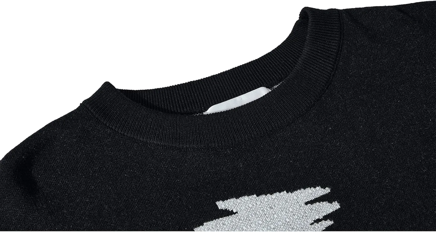 Anime Girl Figure Sweater Graphic Long Sleeve Oversize Knitwear Sweatshirt Unisex 3D