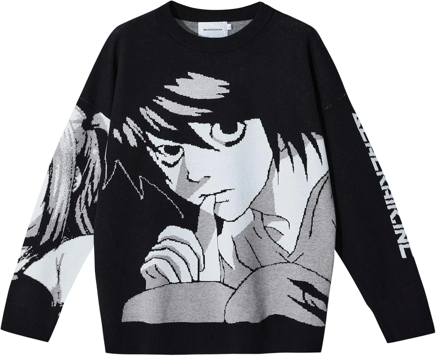Anime Girl Figure Sweater Graphic Long Sleeve Oversize Knitwear Sweatshirt Unisex 3D