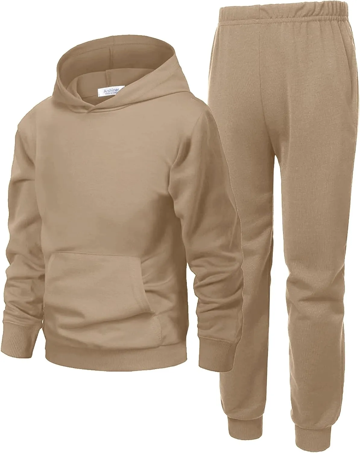 Arshiner 2 Piece Outfit Boys Pullover Hoodies Sweatshirt Suit For Kids Tracksuit Set