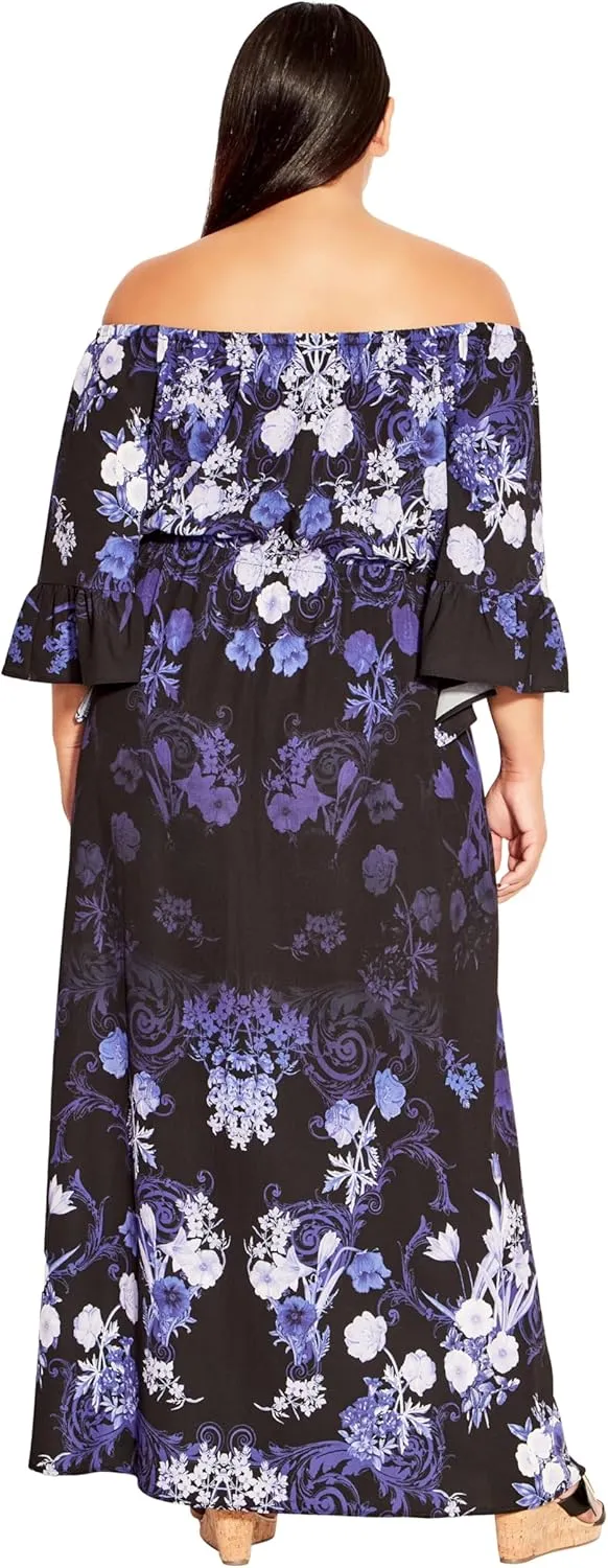 Avenue Women's Plus Size Maxi Getaway Beaded