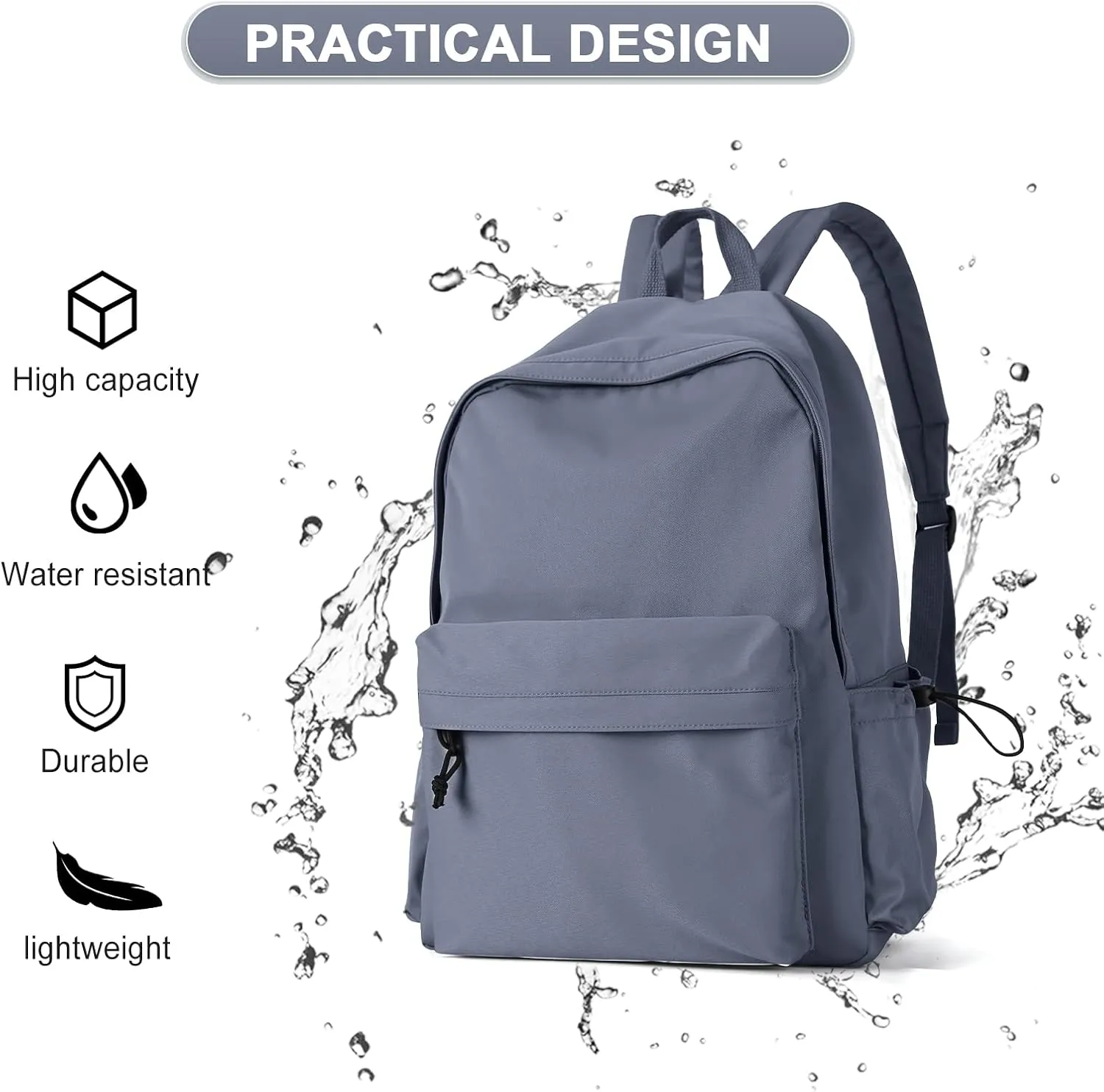 backpack Lightweight bag Waterproof college backpack for cute Aesthetic backpack Casual Daypack