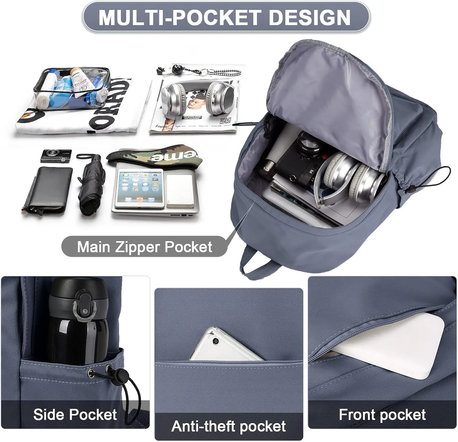 backpack Lightweight bag Waterproof college backpack for cute Aesthetic backpack Casual Daypack