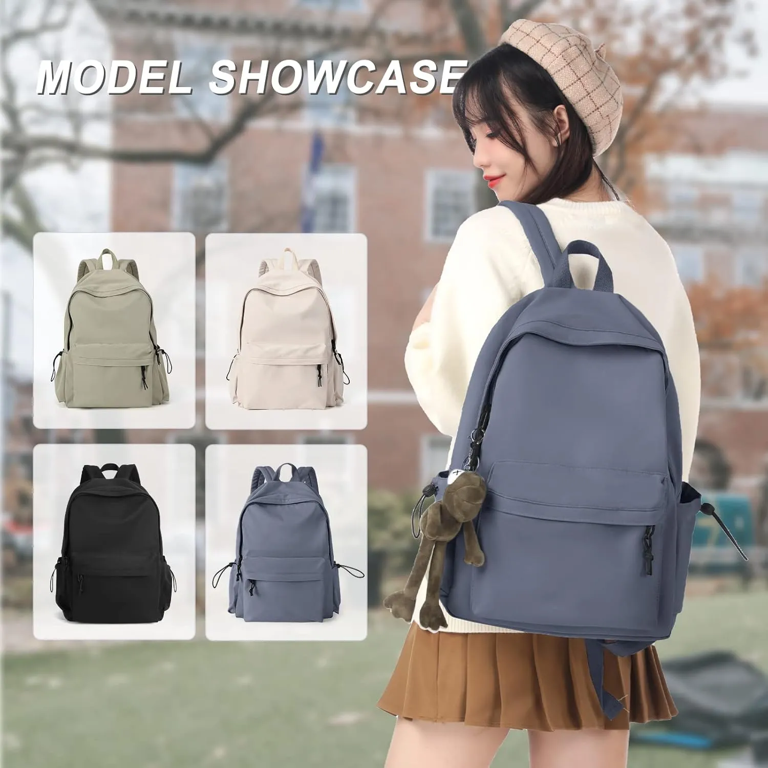 backpack Lightweight bag Waterproof college backpack for cute Aesthetic backpack Casual Daypack