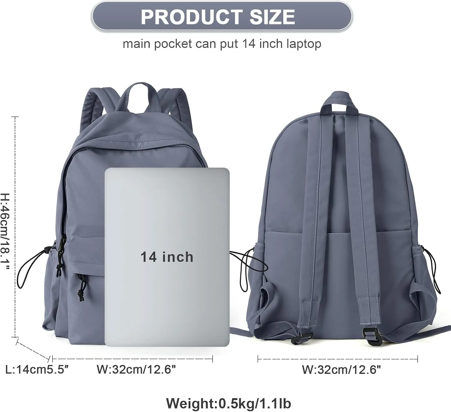 backpack Lightweight bag Waterproof college backpack for cute Aesthetic backpack Casual Daypack