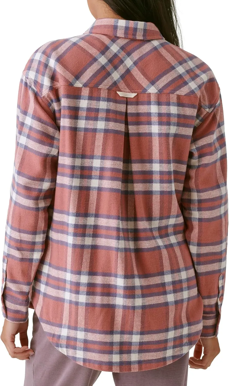 BASS OUTDOOR Womens Long-Sleeve Flannel Shirt  Classic Plaid Button-up