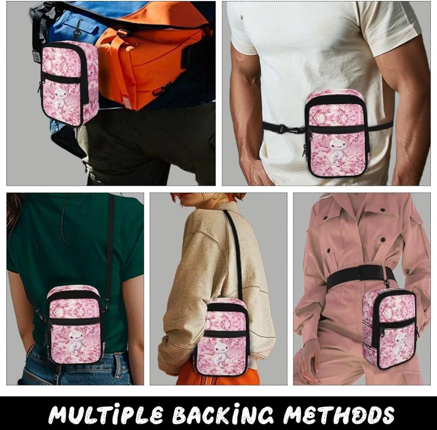 BIGCARJOB Womens Crossbody Purse Mini Backpack Crossbody Bags Sling Shoulder Handbags Crossbody Fanny Pack