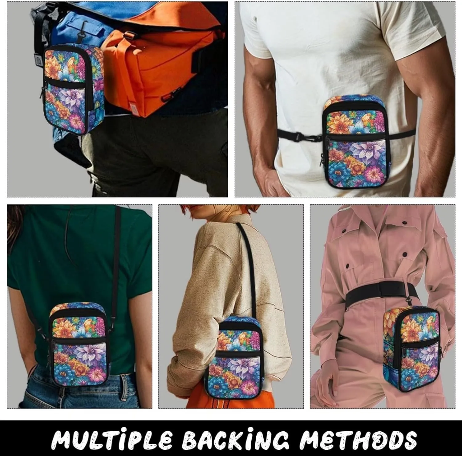 BIGCARJOB Womens Crossbody Purse Mini Backpack Crossbody Bags Sling Shoulder Handbags Crossbody Fanny Pack