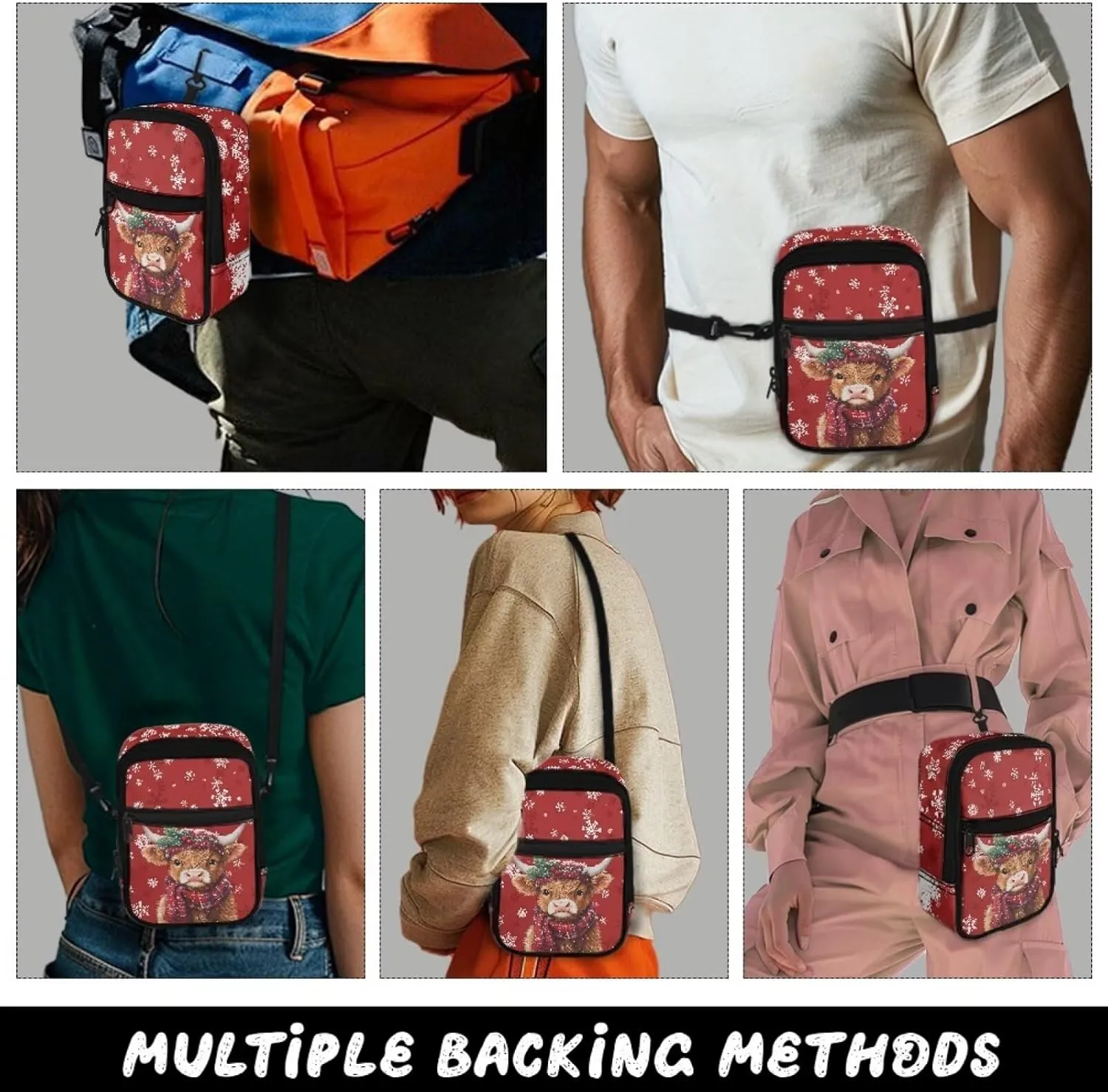 BIGCARJOB Womens Crossbody Purse Mini Backpack Crossbody Bags Sling Shoulder Handbags Crossbody Fanny Pack