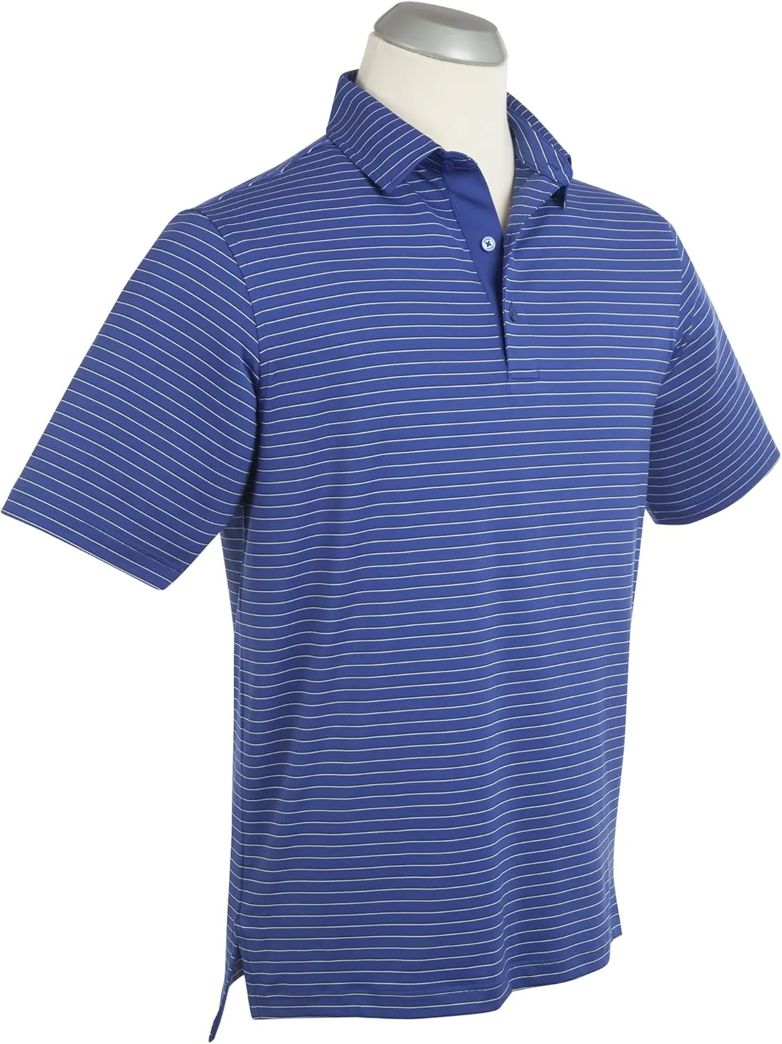Bobby Jones Golf Apparel - Performance RTJ Cypress Stripe Short Sleeve Golf Polo for Men