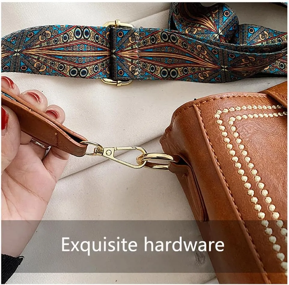 Bootara Bucket Bag, Vintage Fashion Bag, Crossbody Bags Adjustable Wider Shoulder Strap, with Cute Doll Pendants