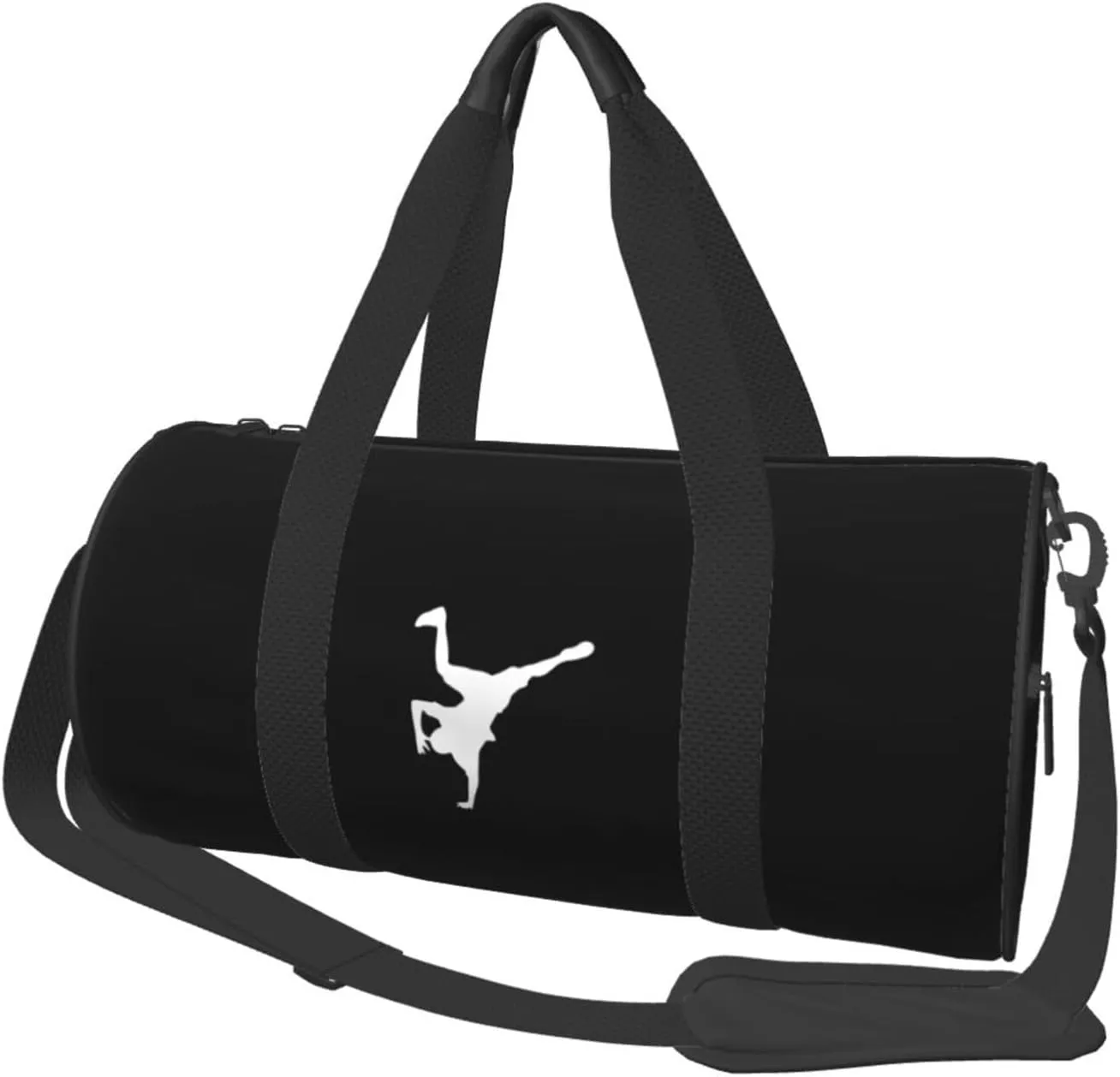 Break Dance Convertible Garment Bag with Shoulder Strap, Carry on Garment Duffel Bag for Men Women - Rolling Foldable for Travel Luggage Bags (Black)