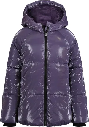 Calvin Klein Girls' Short Length Hooded Winter Puffer Jacket with Fleece Lining