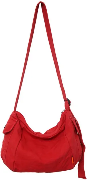 Canvas Hobo Bags Purses Vintage Shoulder Bags Y2K Grunge Hippie Crossbody Bags Satchel Bag Messenger Bag Shopping Travel