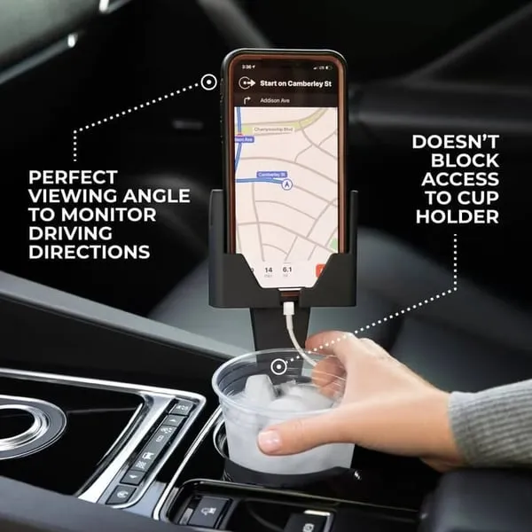 Car Phone Holder  Phone & Cup Holder