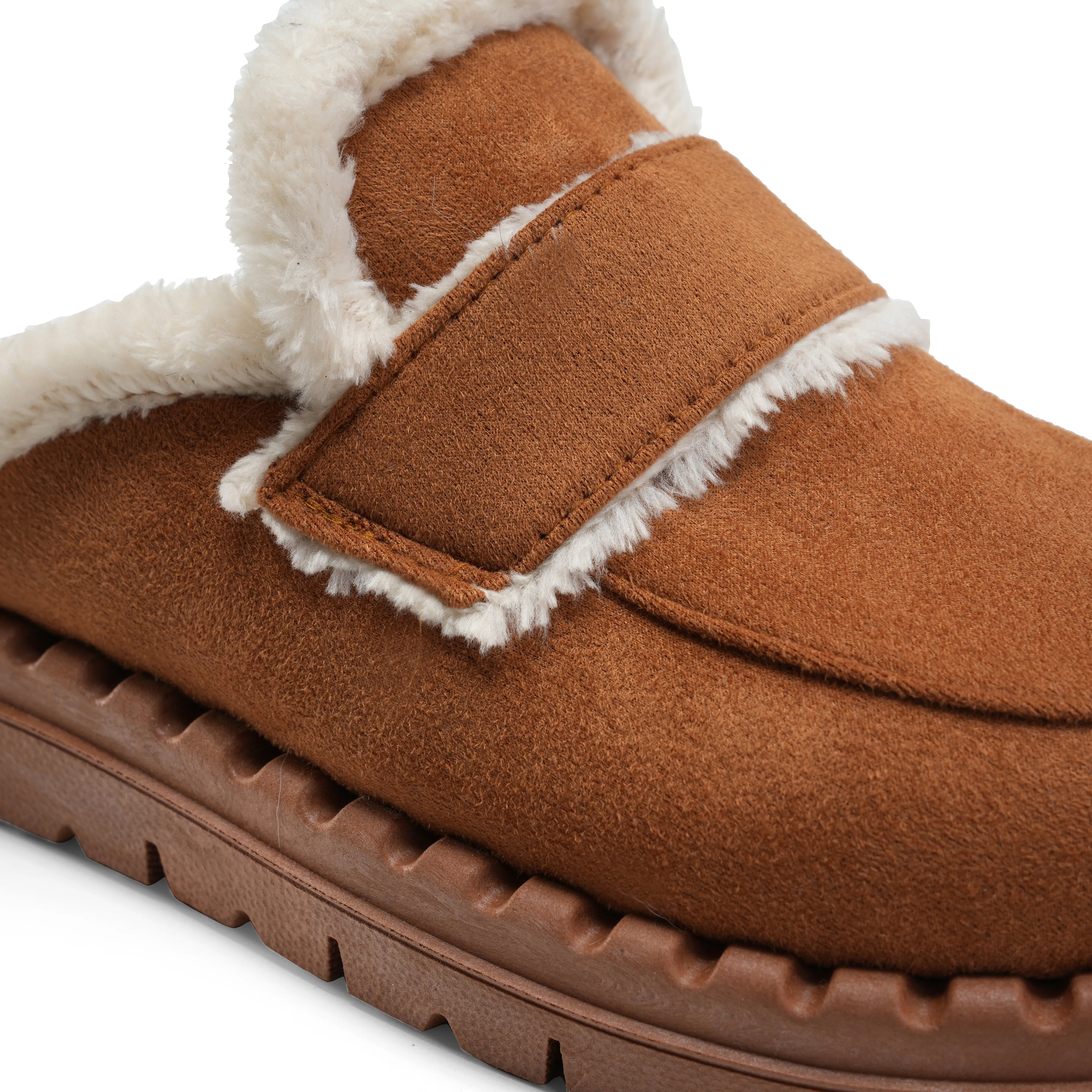 Cozy Luxe Mules - Camel