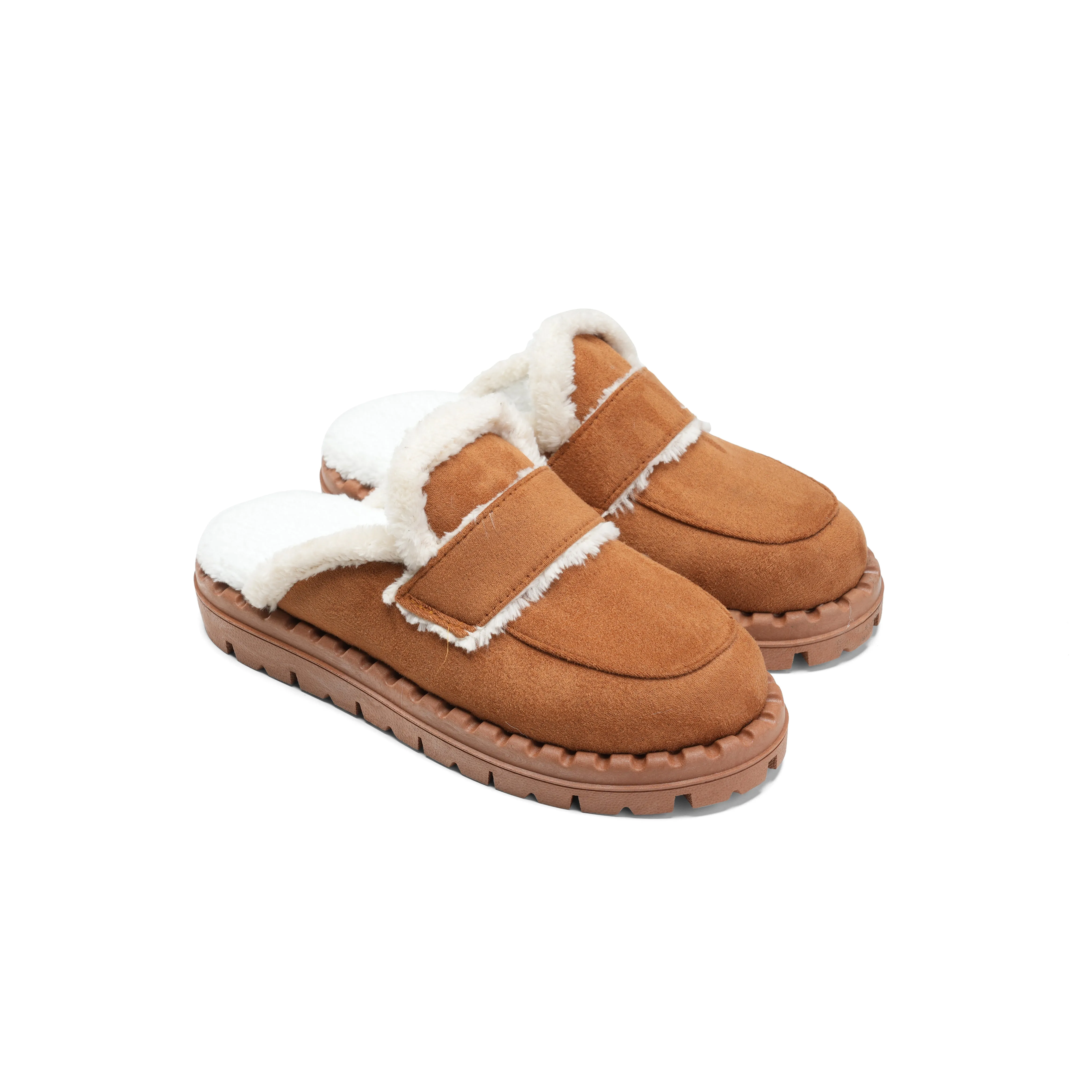 Cozy Luxe Mules - Camel