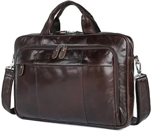 CSCDD Men's Leather Handbag Men's Travel Messenger Shoulder Bag Men's Briefcase