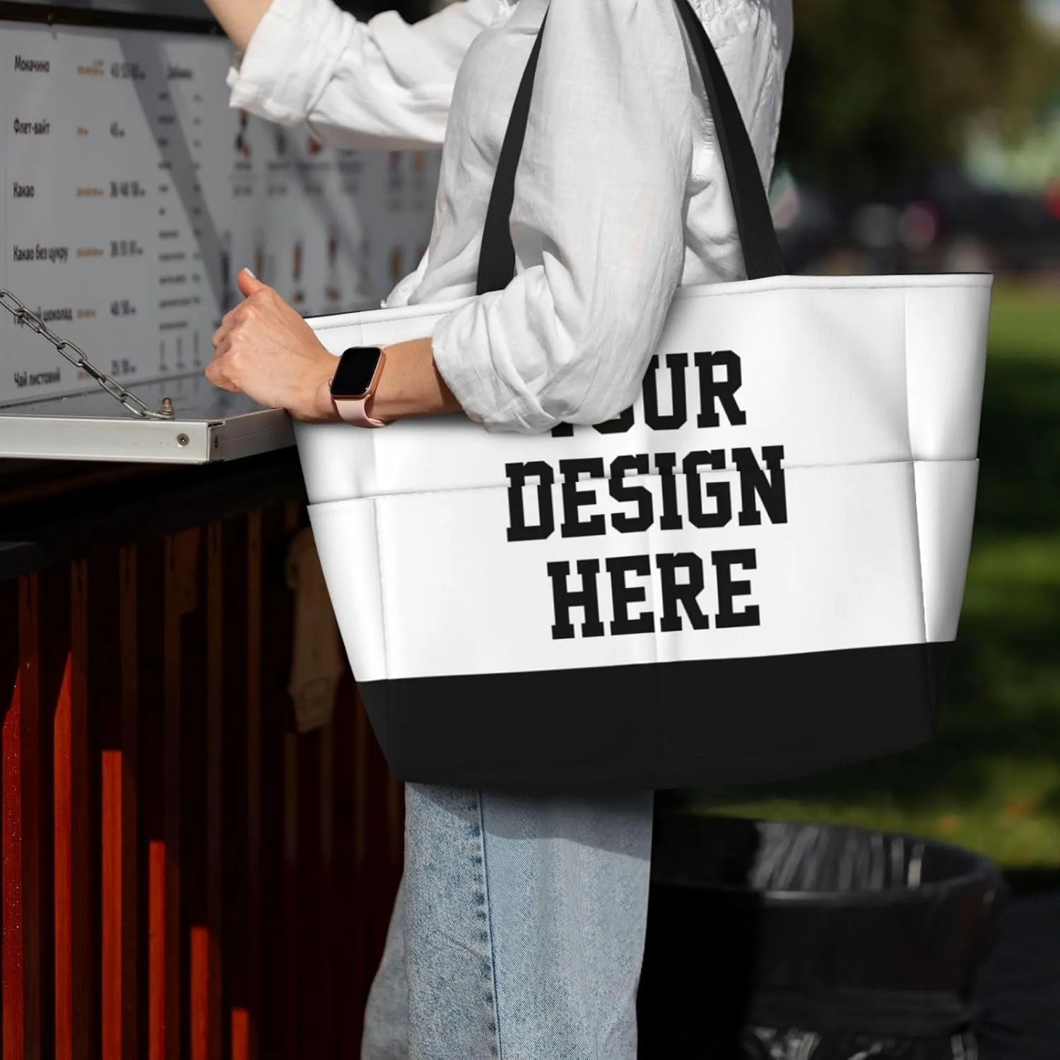 Custom Tote Bags For Women Add Your Picture Logo Text Custom Bags With Logo