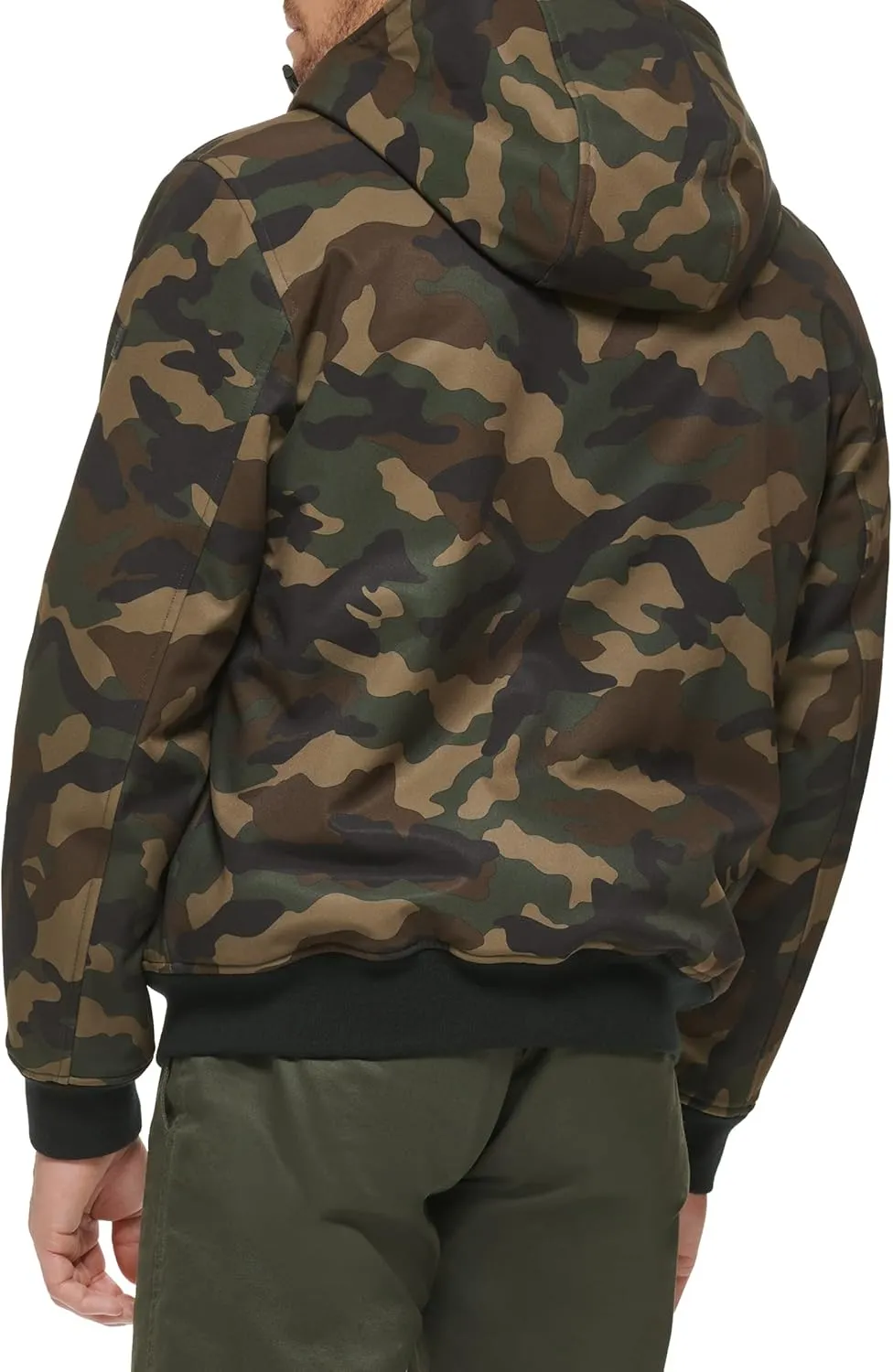 Dockers Men's Softshell Sherpa Lined Bomber Jacket