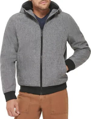 Dockers Men's Softshell Sherpa Lined Bomber Jacket