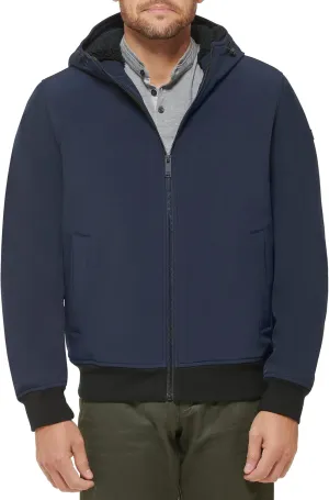 Dockers Men's Softshell Sherpa Lined Bomber Jacket