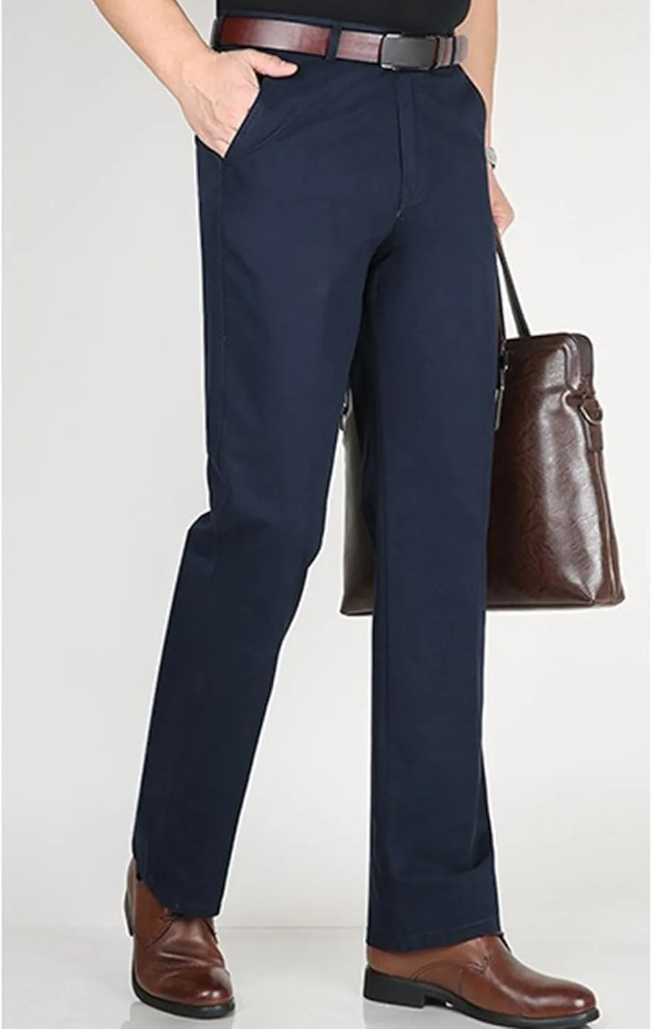 Dress Slacks for Men Casual Stretch Chino Pant Slim Fit Work Pants with Pockets (Available in Big & Tall)