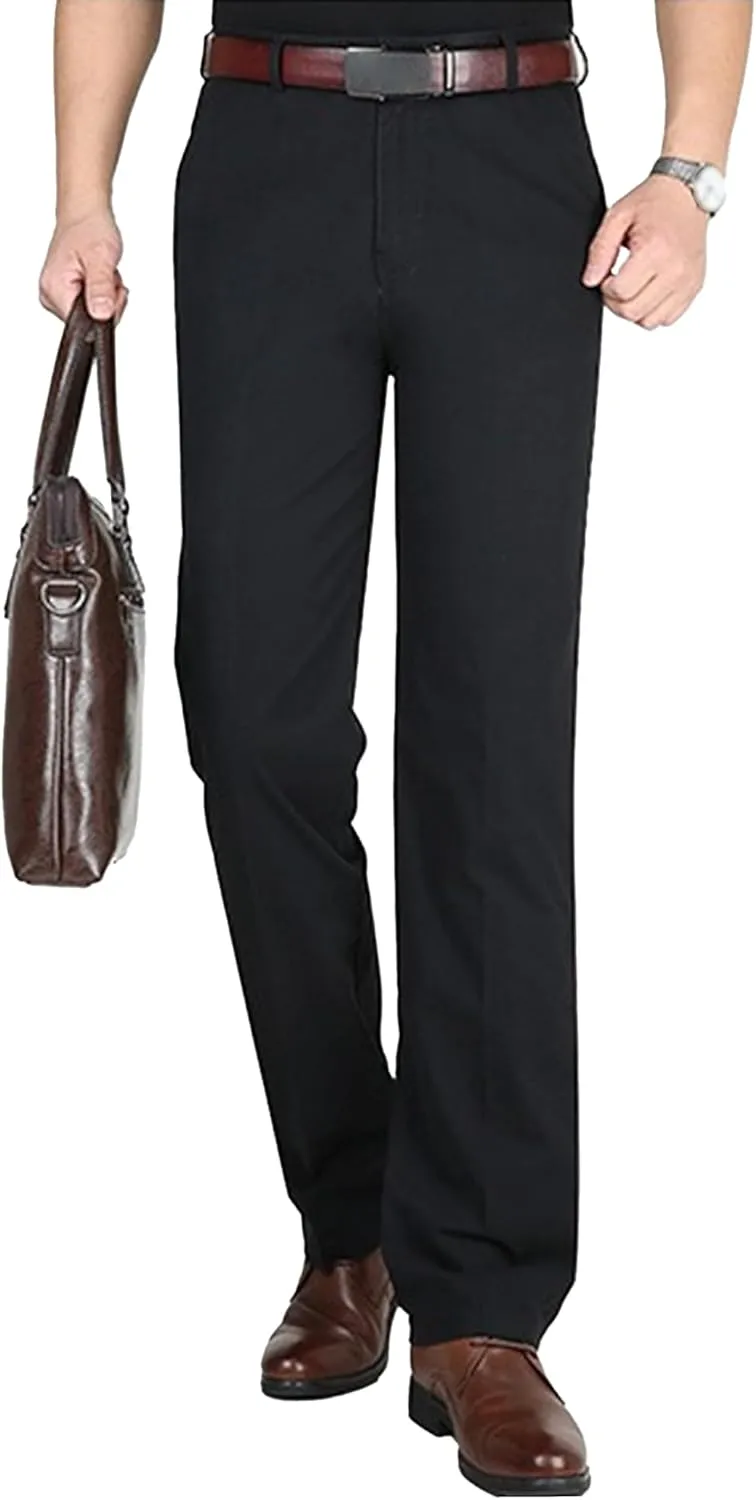 Dress Slacks for Men Casual Stretch Chino Pant Slim Fit Work Pants with Pockets (Available in Big & Tall)