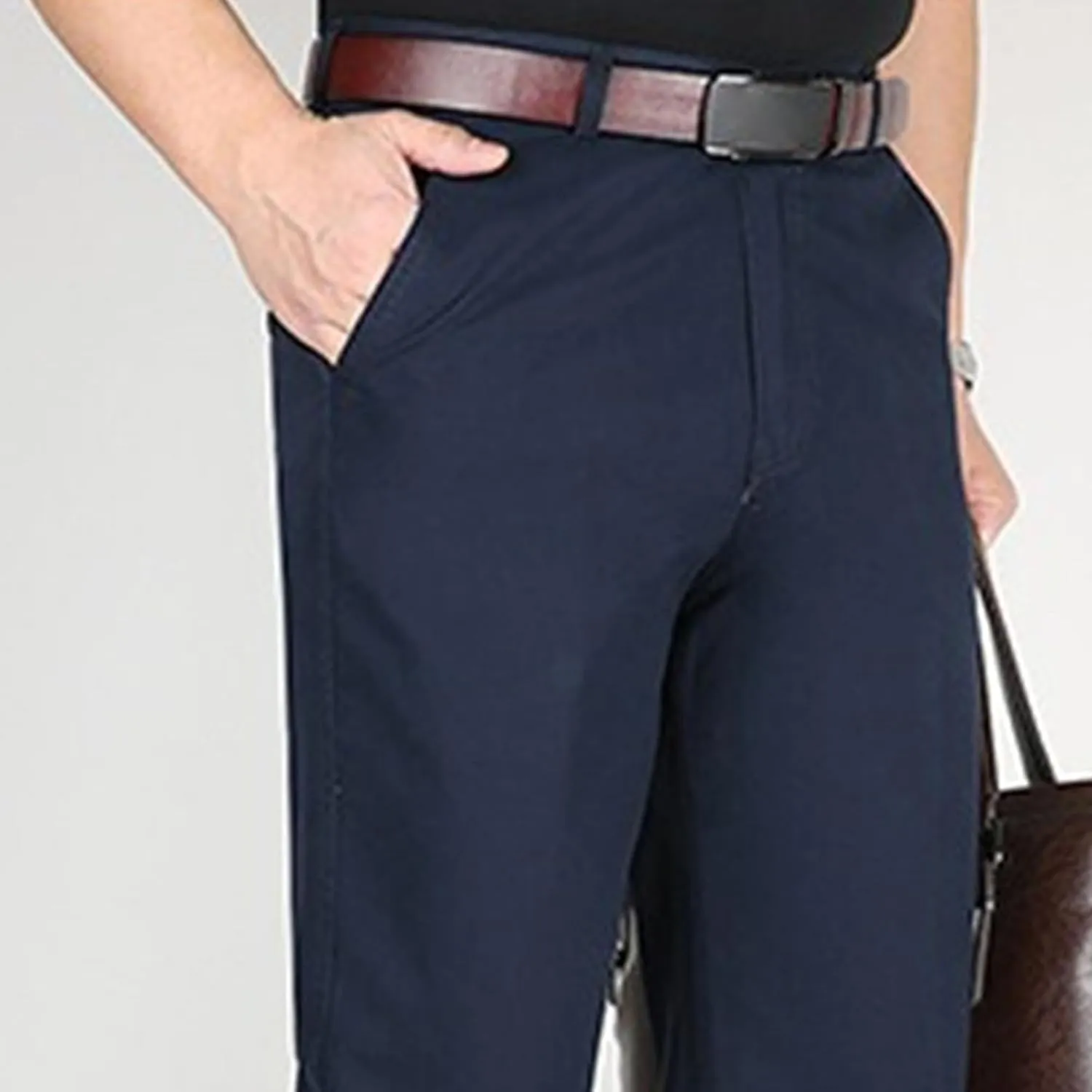 Dress Slacks for Men Casual Stretch Chino Pant Slim Fit Work Pants with Pockets (Available in Big & Tall)