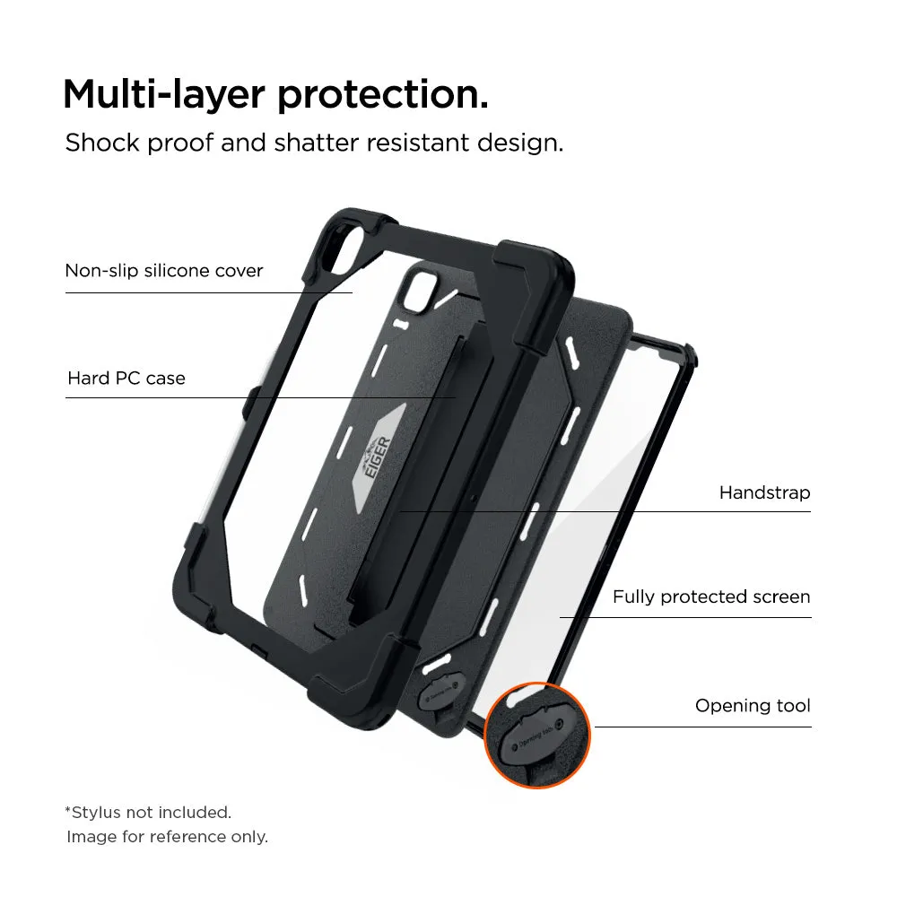 Eiger Peak 4000m Case for iPad Air 13 (2024)/ Pro 13 (2024) with FILM IP54 (on request) in Black