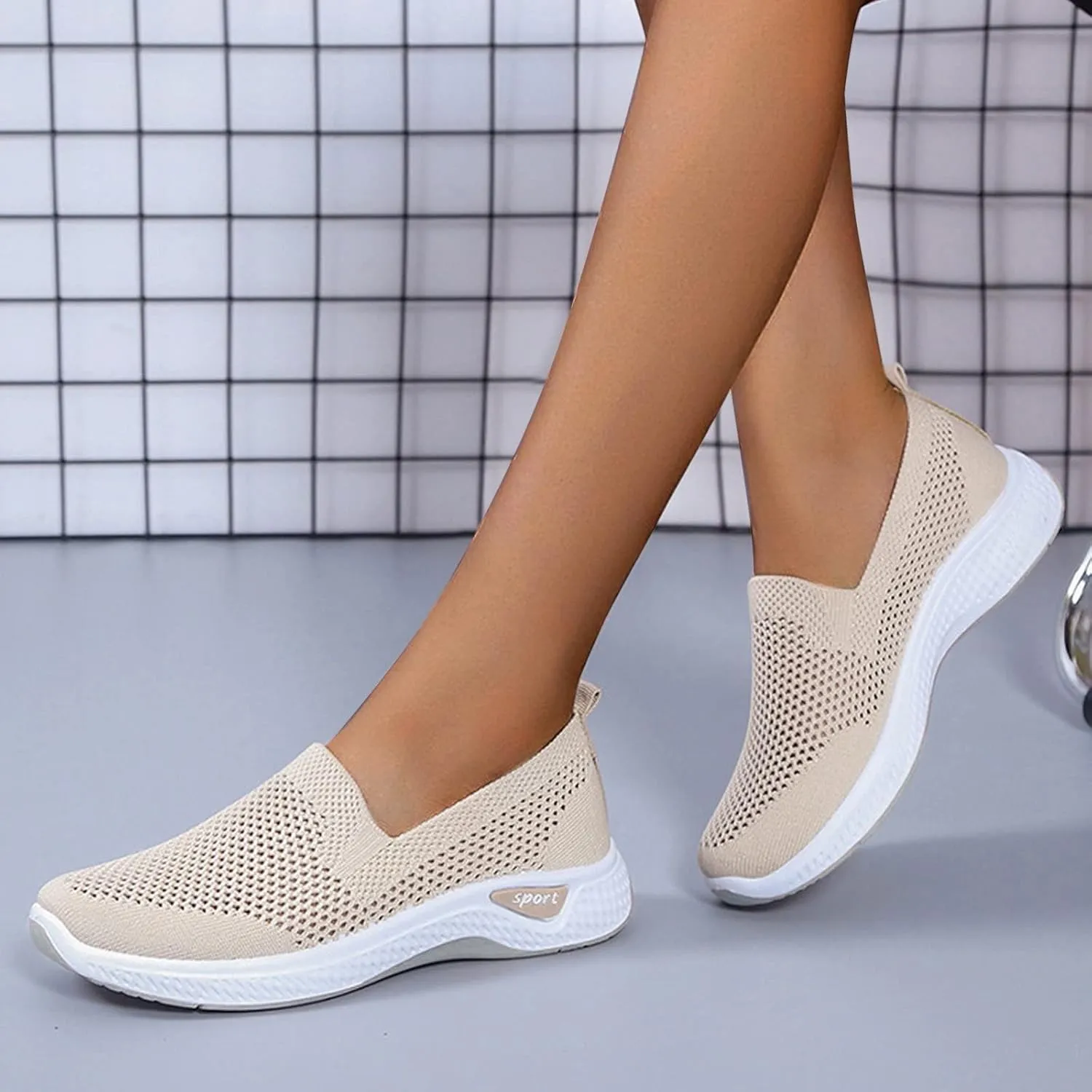 Extra Wide Shoes for Women Casual Walking Work Sneakers Ladies Wide Width Orthopedic Comfort Wear Slip on Sneakers
