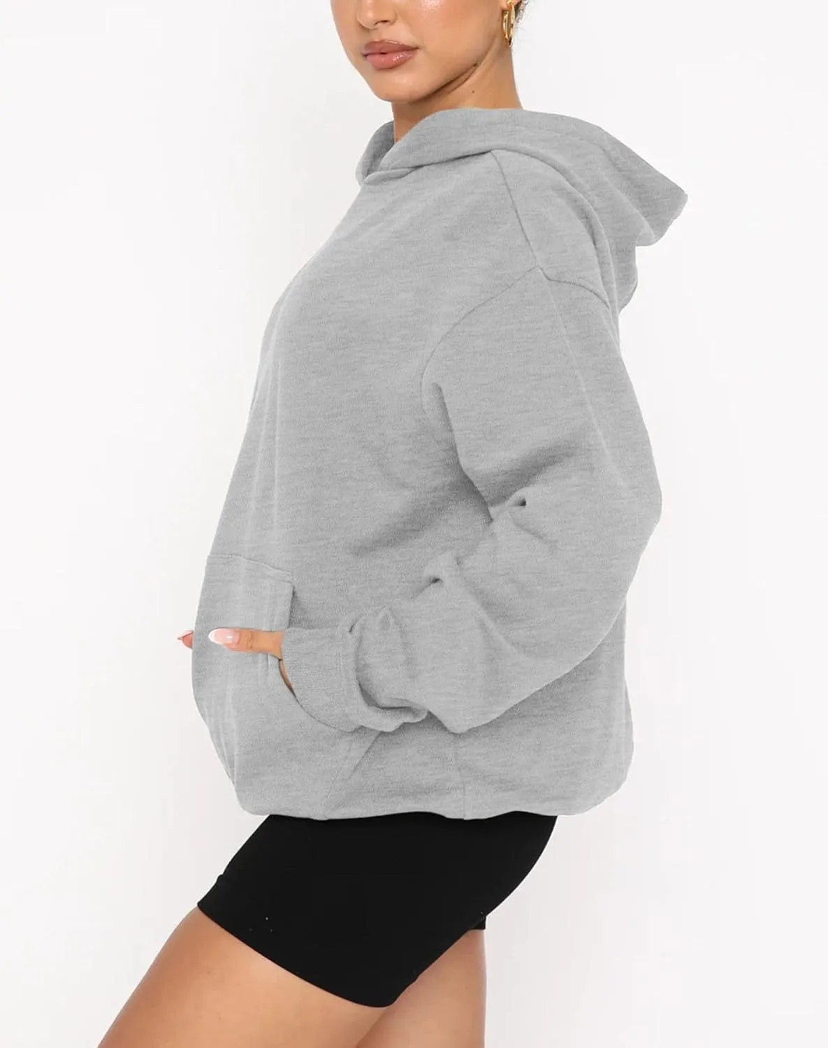 Fanway&EC Women's Casual Long Sleeve Hoodie Loose Fitted Sweatshirts Oversized Pullover Pocket Fall Tops