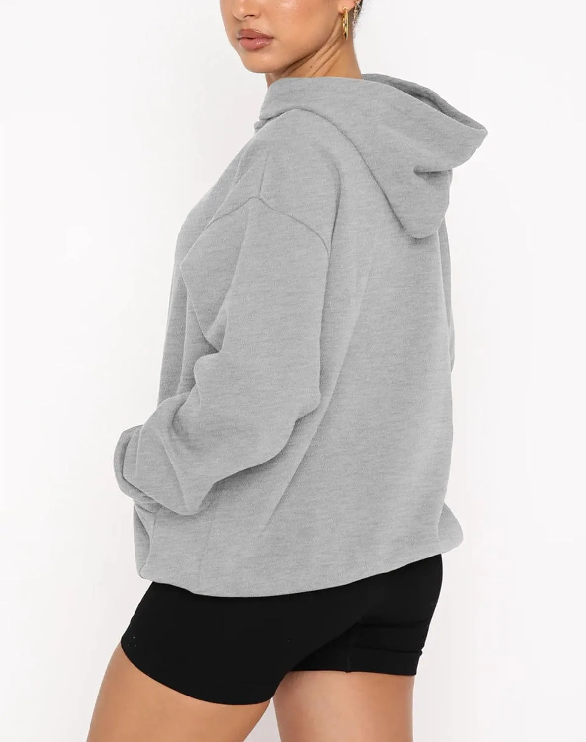 Fanway&EC Women's Casual Long Sleeve Hoodie Loose Fitted Sweatshirts Oversized Pullover Pocket Fall Tops