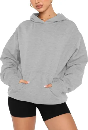 Fanway&EC Women's Casual Long Sleeve Hoodie Loose Fitted Sweatshirts Oversized Pullover Pocket Fall Tops