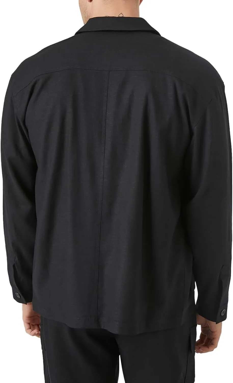 Forever 21 Men's Long-Sleeve Cargo Shacket