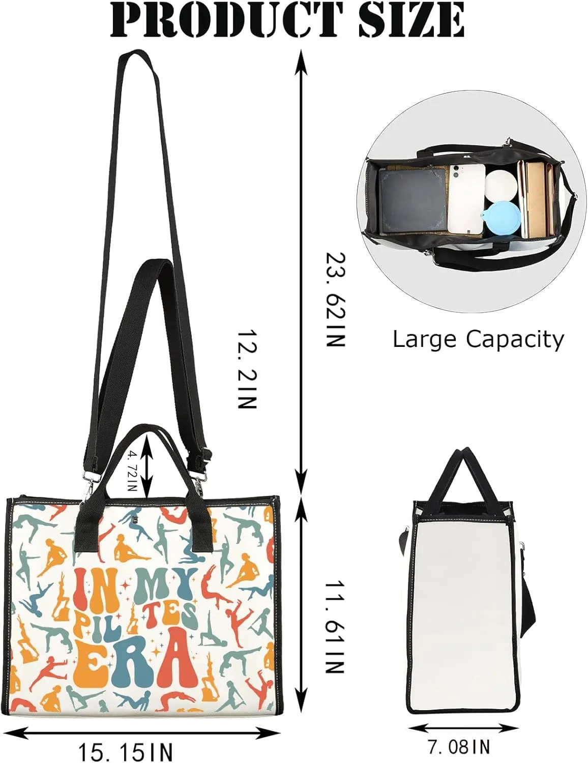 G2TUP Pilates Makeup Bag Pilates Lover Gifts Pilates Yoga Gifts Pilates Teacher Gifts Pilates Instructor Zipper Bag (My Pilates TG2)