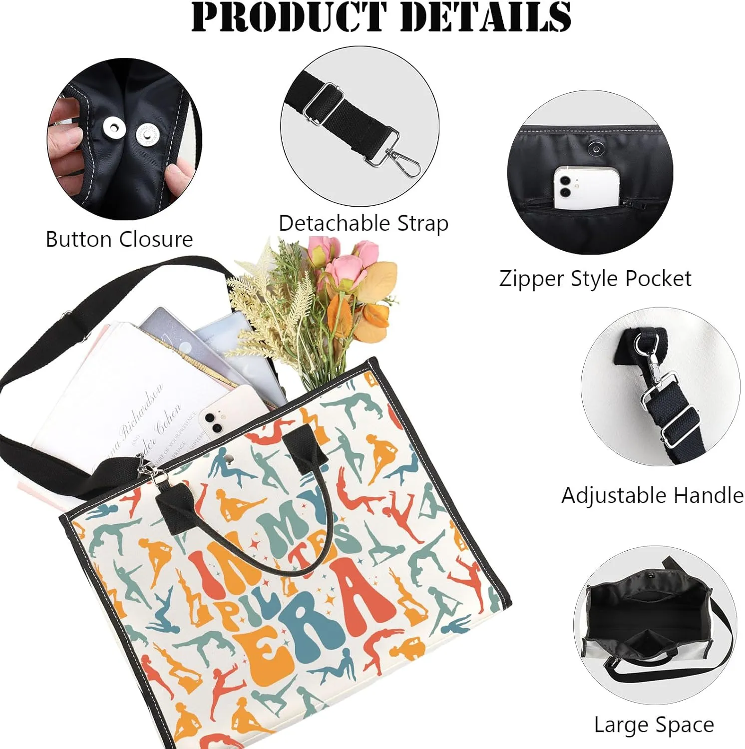 G2TUP Pilates Makeup Bag Pilates Lover Gifts Pilates Yoga Gifts Pilates Teacher Gifts Pilates Instructor Zipper Bag (My Pilates TG2)