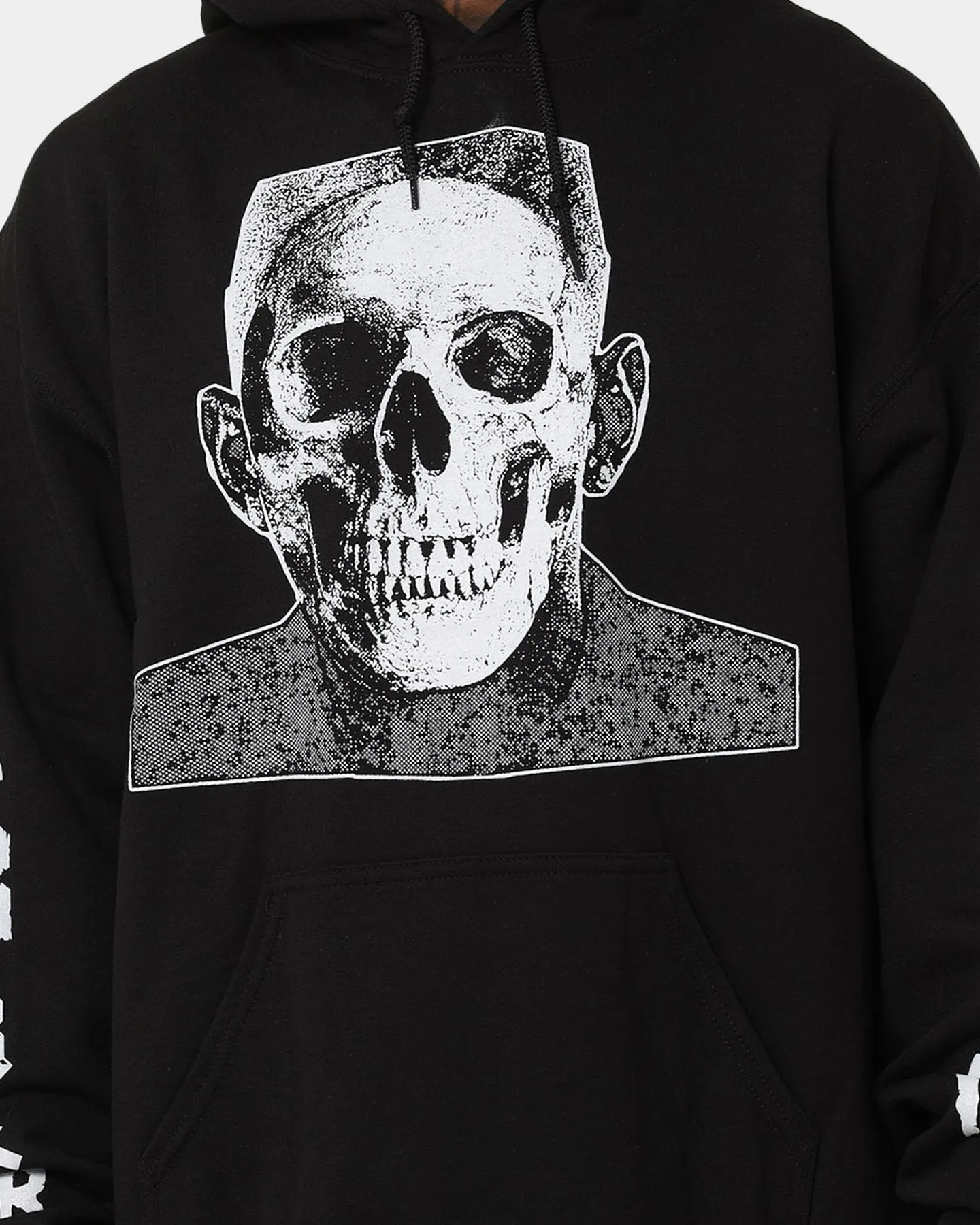Goat Crew Stacked Logo Hoodie Black Wash
