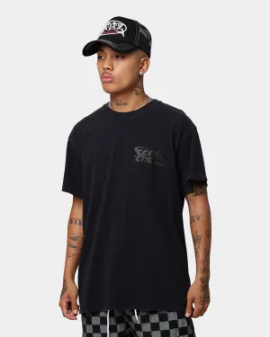 Goat Crew Stacked Logo Vintage T-Shirt Black Wash