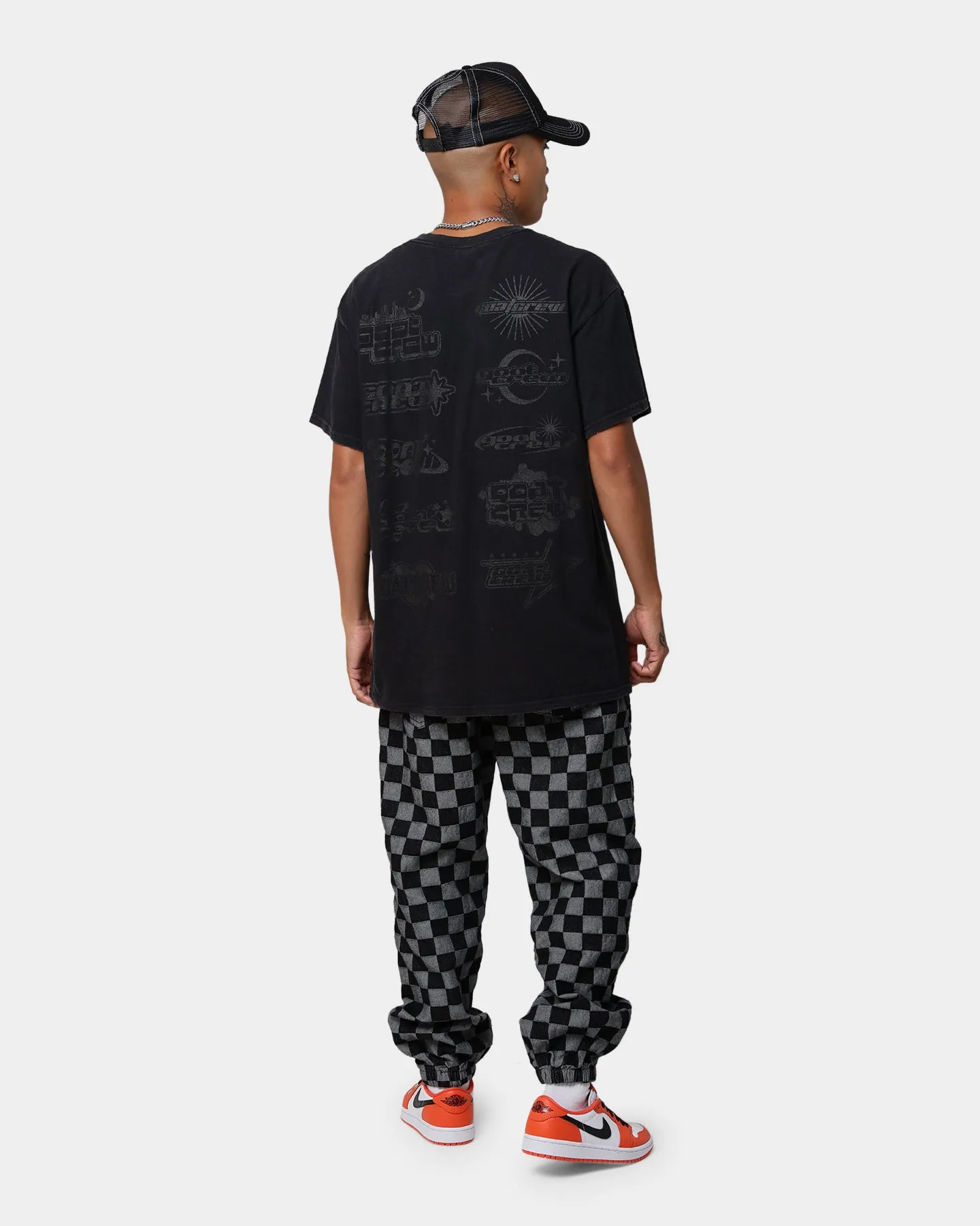 Goat Crew Stacked Logo Vintage T-Shirt Black Wash