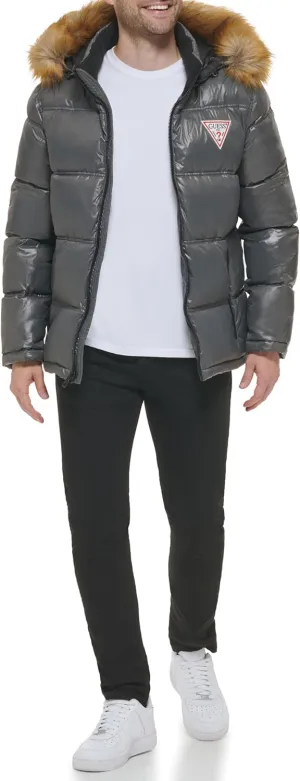 Guess Men's Warm Rain Resistant Puffer