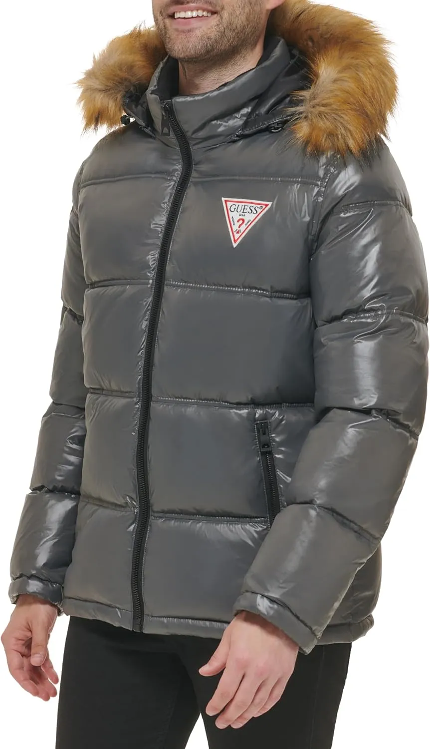 Guess Men's Warm Rain Resistant Puffer