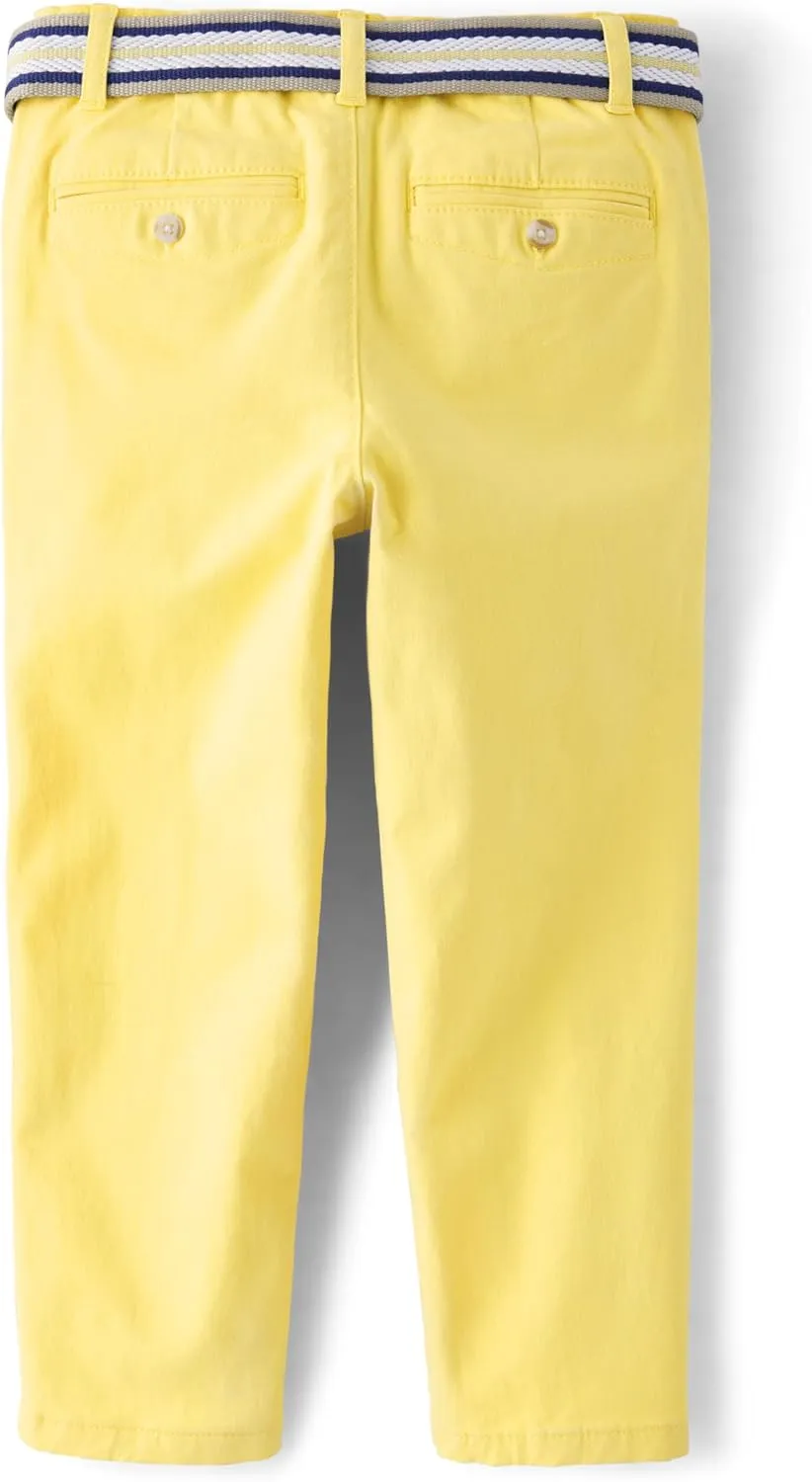 Gymboree Boys' and Toddler Belted Chino Pants