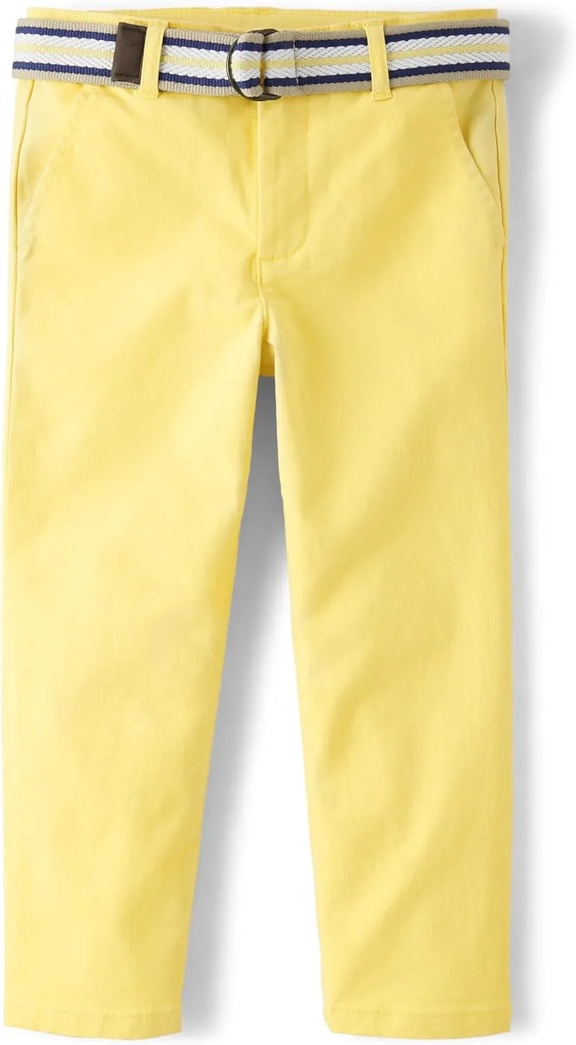 Gymboree Boys' and Toddler Belted Chino Pants